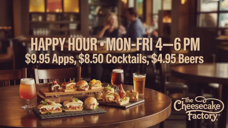 Cheesecake Factory Happy Hour