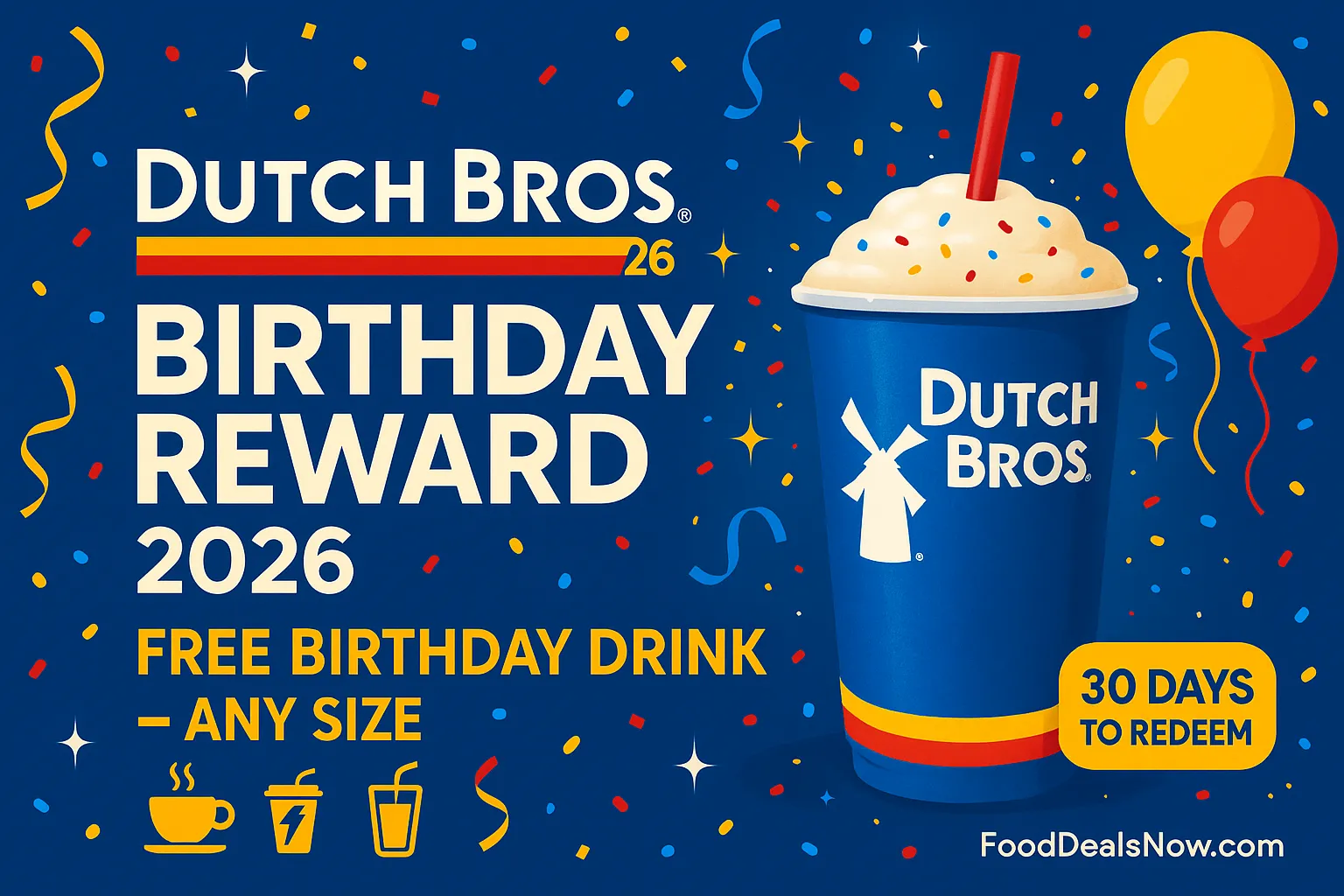 Dutch Bros birthday reward