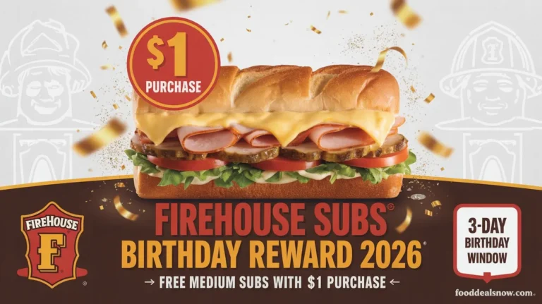 Firehouse Subs birthday reward